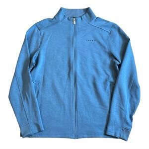 OGIO men's Transcend Full Zip Blue "VOLVO, We Go The Extra Mile" Jacket In Large